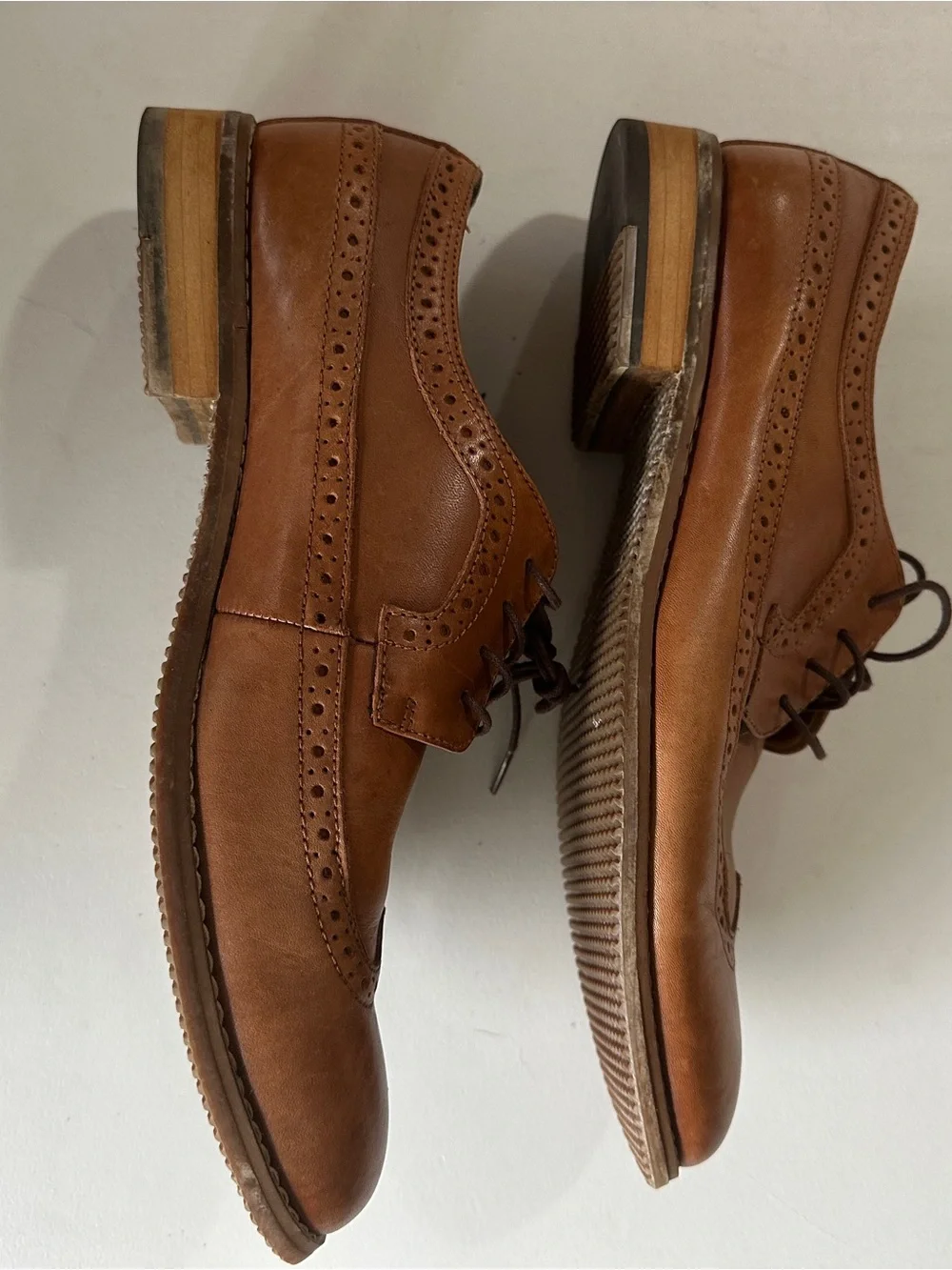 Brown Wingtip Oxford Shoes